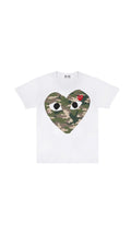 Play Comme des Garçons Camouflage Heart with Little Red Heart