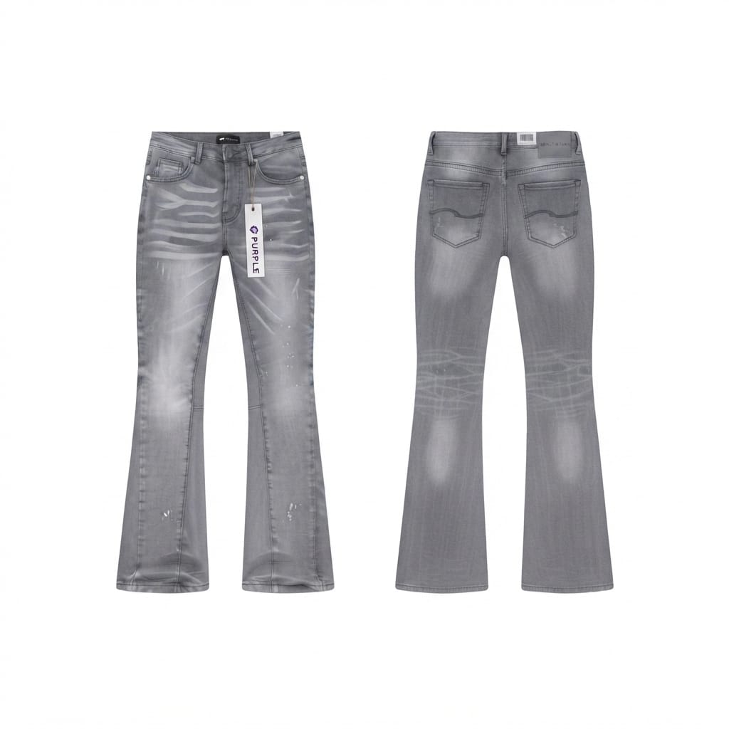 Purple Brand Flare Jeans (Grey)