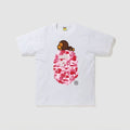 BAPE Baby Milo on Pink Camo Ape Head Tee