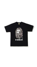 BAPE Black Camo Ape Head Tee