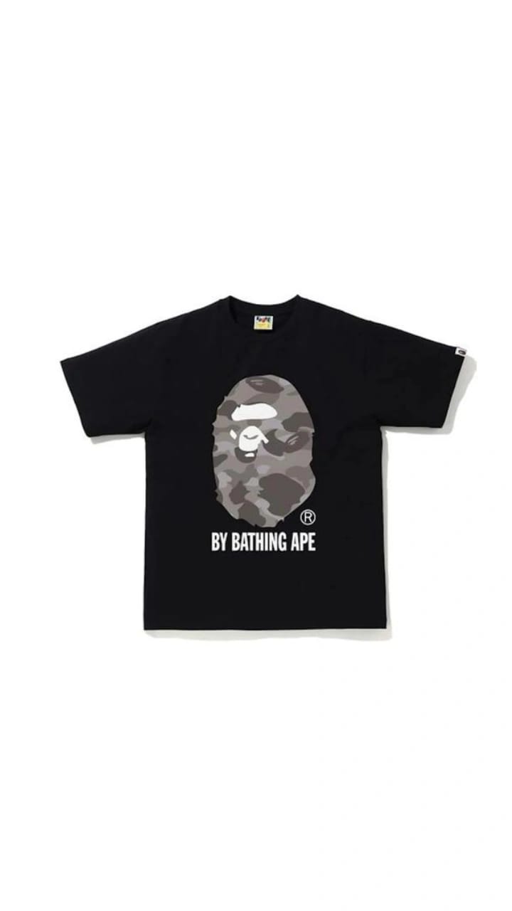 BAPE Black Camo Ape Head Tee