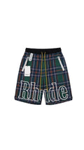 Rhude Plaid Traxedo Shorts