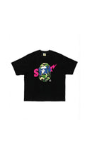 AAPE x Crayon Shin-chan Camo Ape Head Tee (Black)