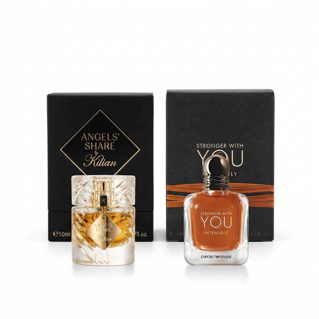 Kilian Angels' Share & Emporio Armani Stronger With You Intensely