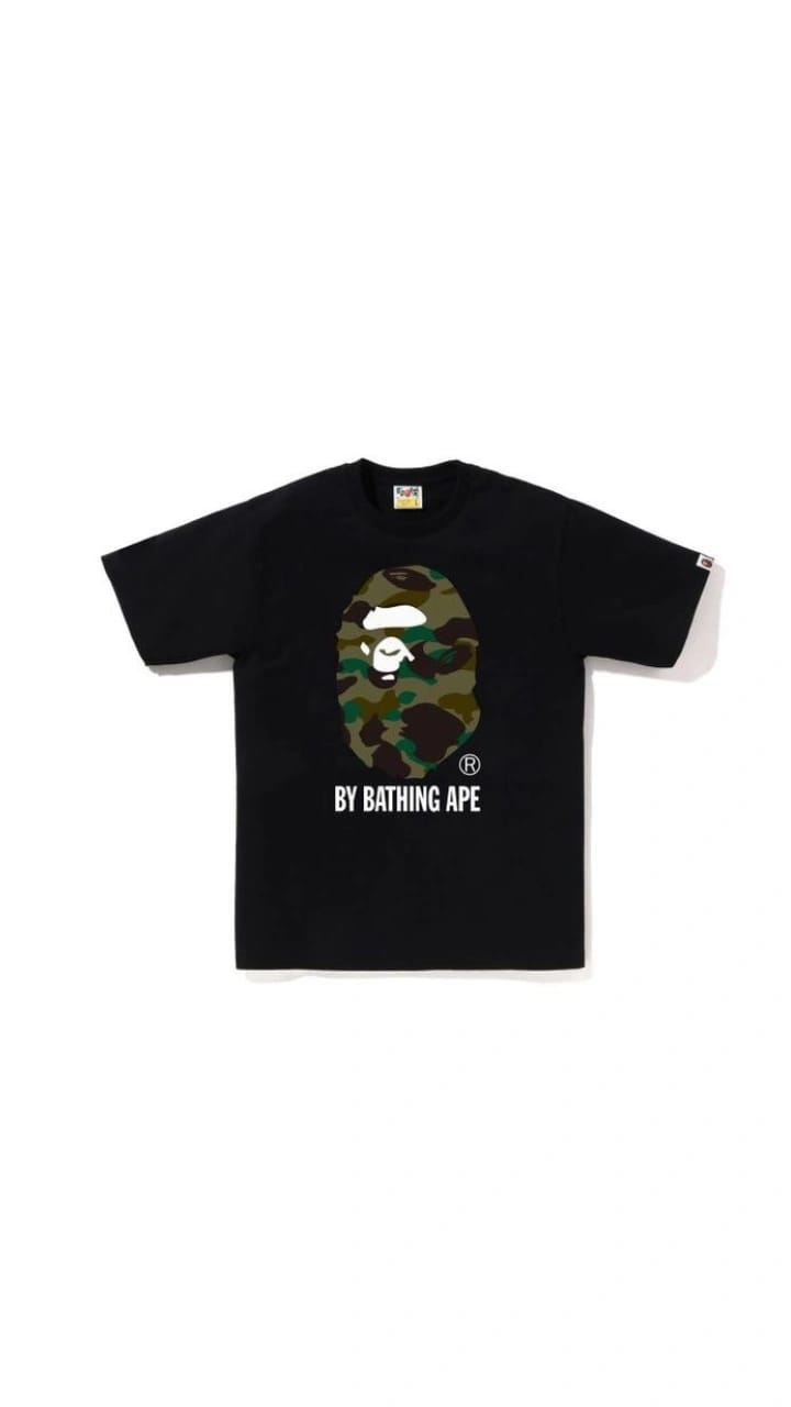 BAPE Green Camo Ape Head Tee